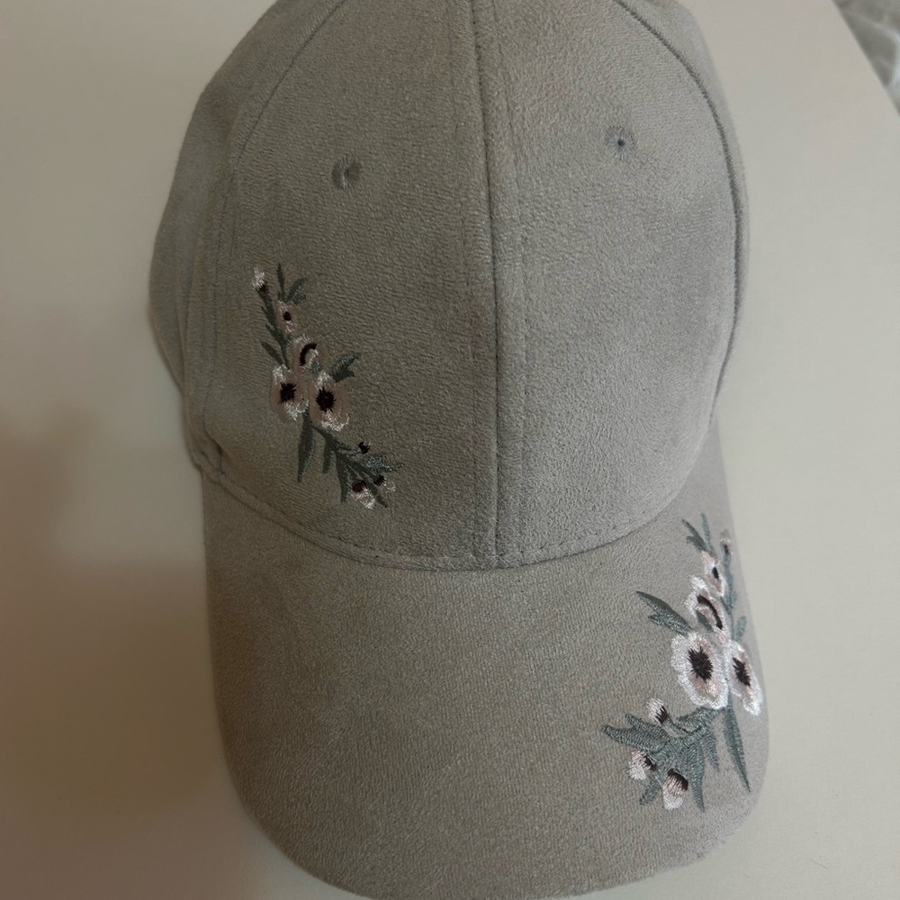 Floral Suede Hat